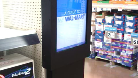 Wal-Mart TV End-Aisle Screen