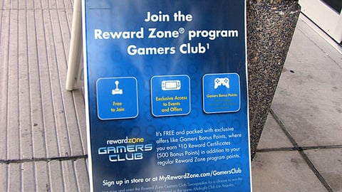Best Buy Gamers Club Sandwich Board