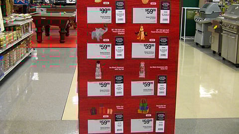 Sears Holiday Decoration Standee
