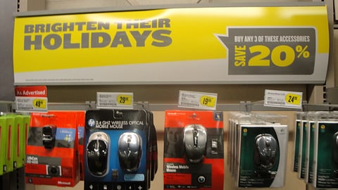 Best Buy 'Brighten Their Holidays' Header