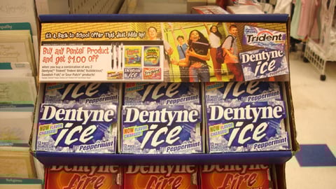 Cadbury Adams/Pentel Co-Marketing Shipper