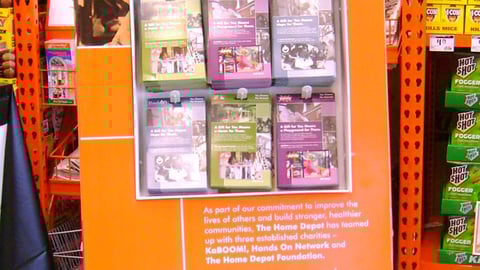 Home Depot Cause Standee