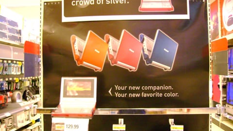 Target Polaroid DVD Player Endcap