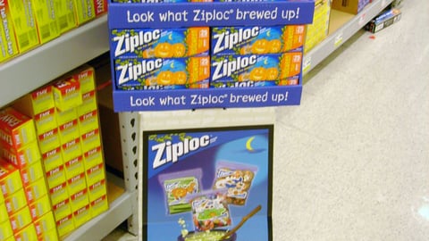 Ziploc Halloween Floorstand