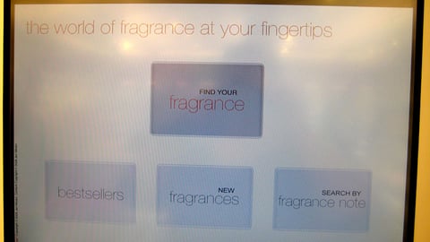 Sephora Fragrance Finder Welcome Screen
