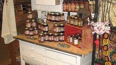 Bass Pro Condiments Display