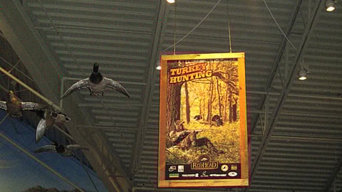 Bass Pro Turkey Hunting Ceiling Banner