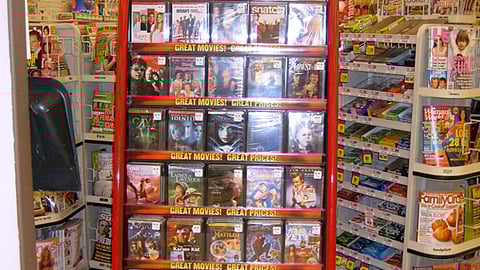 Schnucks DVD Floorstand