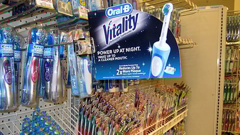 Oral-B Vitality Shelf Talker