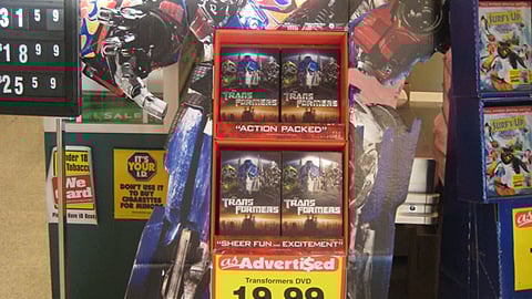 'Transformers' DVD Floorstand