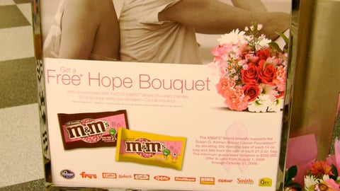 M&M's/Kroger 'Hope Bouquet' Stanchion Sign