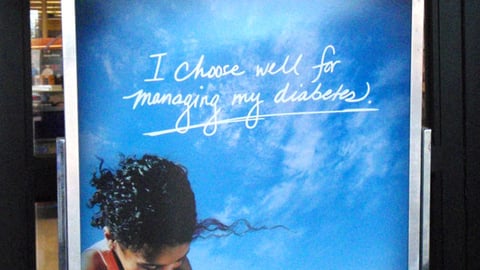 Rite Aid Diabetes Stanchion Sign