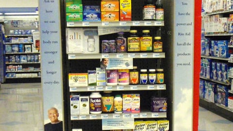 Rite Aid Vitamin Incentive Endcap