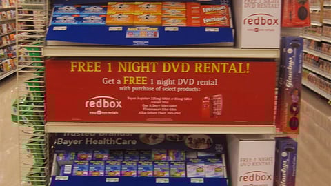 Bayer Healthcare Redbox Incentive Endcap  