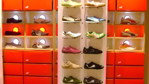 Puma Footwear Wall Unit