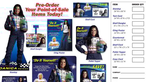 Mr. Clean Danica Patrick Materials