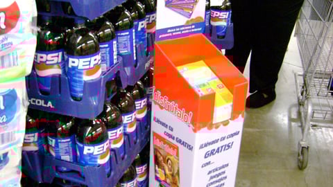 PepsiCo "Disfrutalo" Take-One Shipper