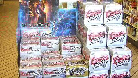 Coors Light Halloween Case Stacker