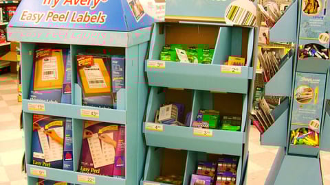 Avery, Scotch Half-Pallet Displays