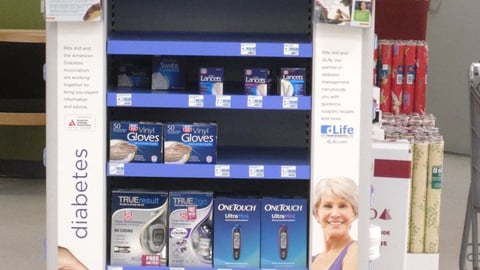 Rite Aid Diabetes Endcap