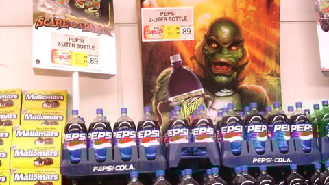 Pepsi Halloween Signage