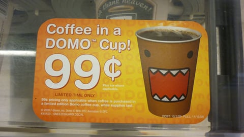 7-Eleven Domo Cooler Cling