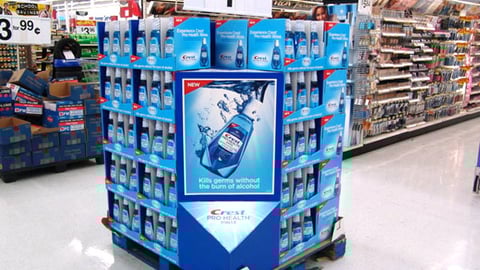 Crest Pro-Health Rinse Pallet Display