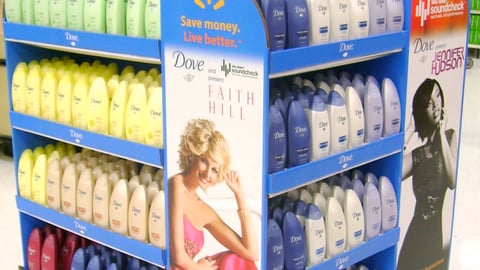 Dove Walmart 'Soundcheck' Pallet Display