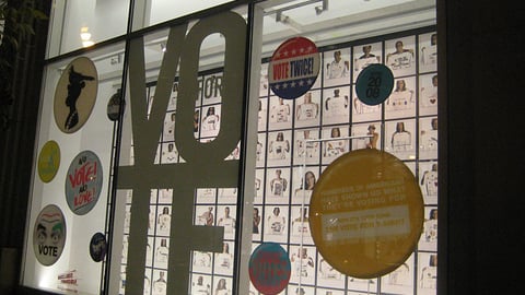 Gap 'Vote' Window Display