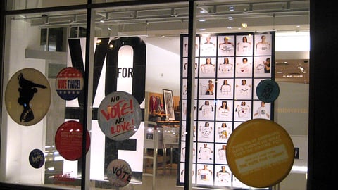 Gap 'Vote' Window Display