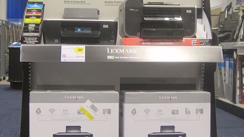 Best Buy Lexmark 'Print Monsters' Endcap