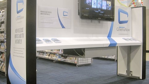Best Buy CinemaNow Display