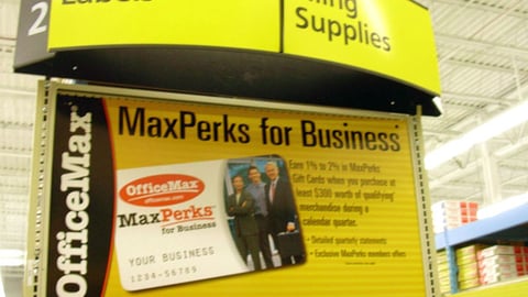 OfficeMax MaxPerks Sign