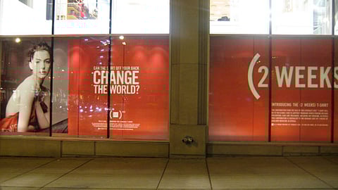 Gap (Product) Red Window Display