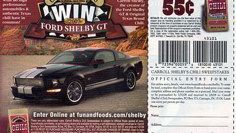 Carroll Shelby's Sweeps FSI