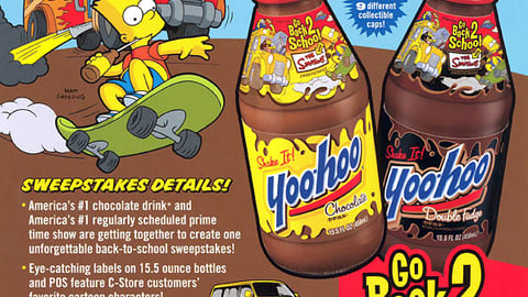 Yoo-hoo Back 2 School Simpsons Promotion