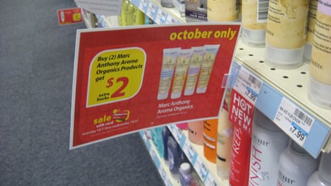 CVS 'October Only' Shelf Sign