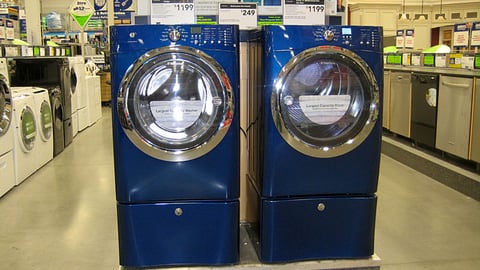 Lowe's Electrolux Laundry Display