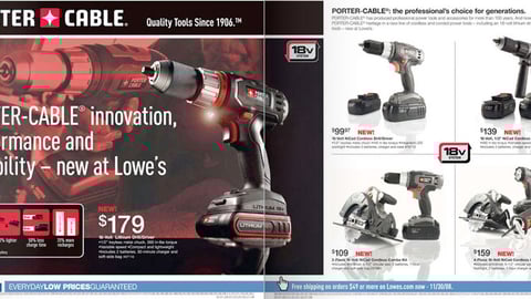 Lowe's Porter-Cable Feature