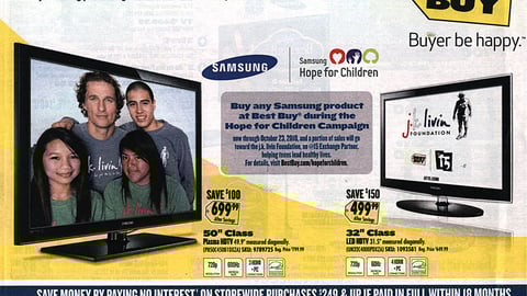 Best Buy 'Hope for Children' Circular Cover