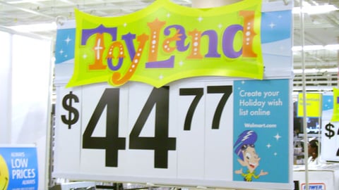 Wal-Mart Toyland Pallet Header