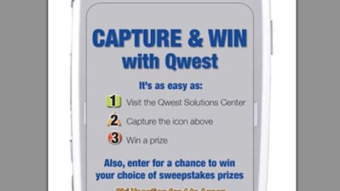 Qwest Capture & Win Sign