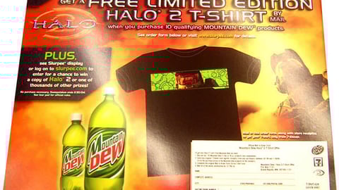 7-Eleven/Mountain Dew 'Halo 2' Shelf Sign