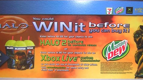7-Eleven/Mountain Dew 'Halo 2' Translite