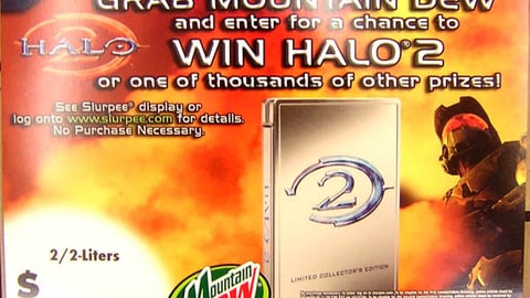 7-Eleven/Mountain Dew 'Halo 2' Shelf Sign