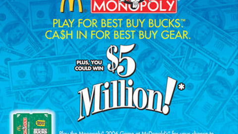 Best Buy McDonald's Monopoly Feature