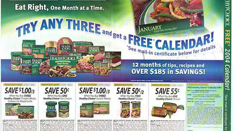 Healthy Choice Calendar FSI