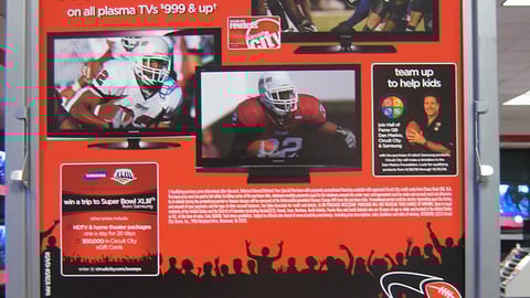 Circuit City Samsung Stanchion Sign 