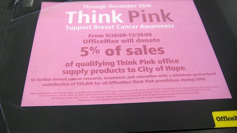 OfficeMax 'Think Pink' Counter Mat