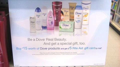 Rite Aid/Dove Incentive Sign